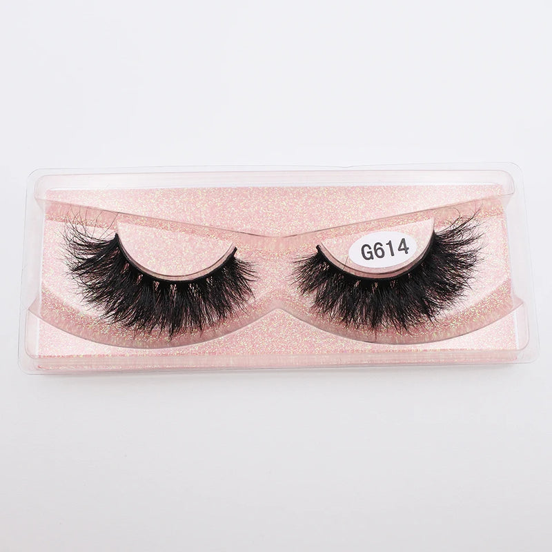 RED SIREN Mink Lashes 1 Pair / Pack Handmade Reusable Fluffy Natural Lashes 10mm-20mm 3d Mink Lashes Makeup Mink Eyelashes