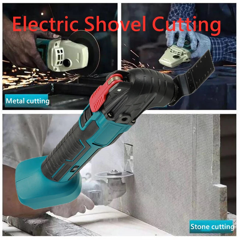 Electric Trimmer Saw Renovation Power Tool Machine Multi-function Tool Oscillating Tool For Makita 18V Battery (Not Included)