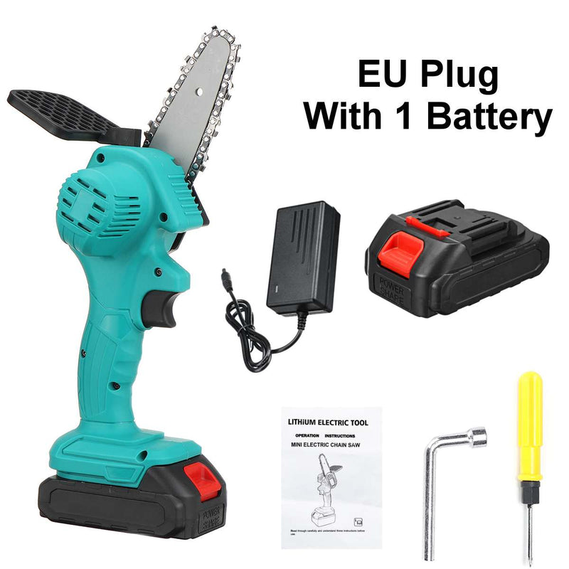 88VF 3000W 4 Inch Mini Electric Saw Chainsaw Garden Tree Logging Saw Woodworking Tools Wood Cutters For Makiita 18V Battery