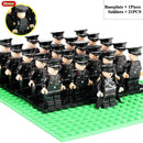 New WW2 Mini Soviet Russian Army Soldiers Figures Military Small Building Block The Battle Of Kursk Military Block Brick MOC Toy