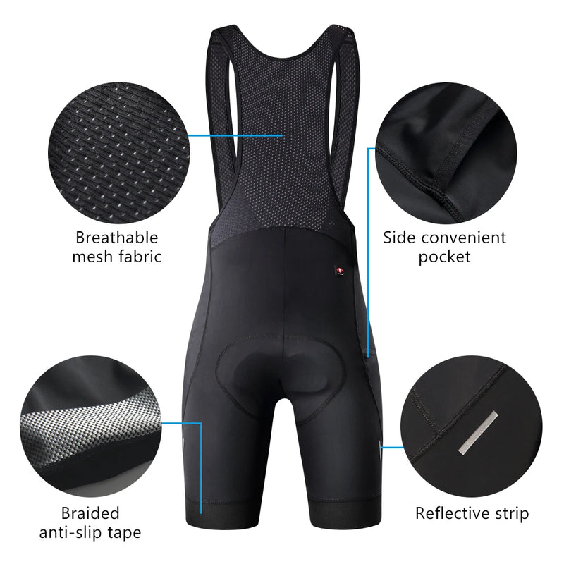 Santic Cycling Bib Shorts Summer Cycling Shorts Road Cycling Pants Comfortable High-elastic Breathable Sweat-wicking