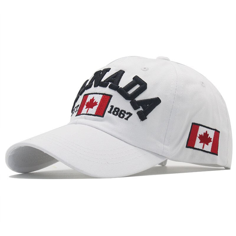 100% Cotton Gorras Canada Baseball Cap Flag Of Canada Hat Snapback Adjustable Mens Baseball Caps Brand Snapback Hat