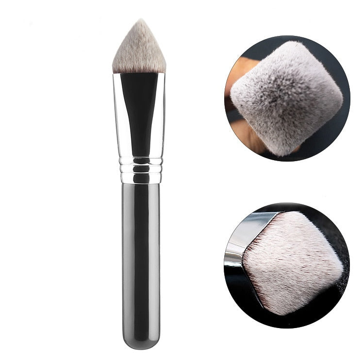 1pcs Fashion High Quality Face Makeup Brush Shaped Creative Copper Tube Foundation Brush Professional Beauty Tools