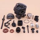 34mm Cylinder Piston Kit For Chinese 2500 25cc Fuel Oil Filter Hose Pipe Buffer Cap Seal Small Chainsaw