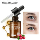 VIBRANT GLAMOUR Retinol Eye Serum Anti-Wrinkle Remove Eye Bags Fade Fine Lines Dark Circles Brighten Whitening Skin Care 30ml