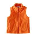 Mudkingdom Cute Girls Boys Fleece Vest Lightweight Full Zipper Sleeveless Jacket Kids Clothes Solid Toddler Coat Autumn Winter