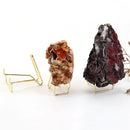 Modern Style Antique Alloy Crystals Agate Display Stand Holder Base Rack Photography Props Tabletop Home Office Decoration