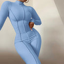 Habbris Fall Ribbed Black Jumpsuit Women Turtleneck Long Sleeve Jumpsuit White Bodycon Jumpsuit Winter One Piece Outfits Women