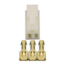 6.3 mm 3 Pin DJ7031-6.3-11/21 Kfz-Steckverbinder Kabelanschlussstecker-Kits Motorrad E-Bike Auto Anschluss Stecker Buchse