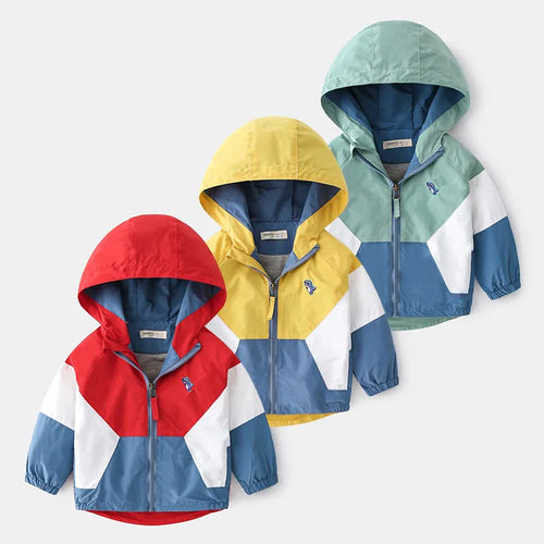The Trailhead | Kids Hooded Patchwork Jacket