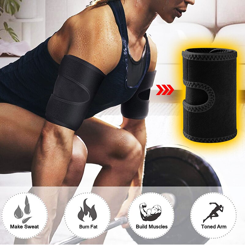 Arm Trimmers Sauna Sweat Band Women Sauna Effect Arm Slimmer Anti Cellulite Arm Shapers Weight Loss Workout Slimming Body Shaper