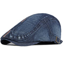 HT3685 Berets Spring Autumn Men Women Cap Hat Cotton Denim Flat Cap Artist Painter Beret Hat Male Female Adjustable Beret Cap