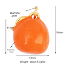 3D Fruit Strawberry Grape Mango Pineapple Water Melon Cherry Banana Charm Pendant , Jewelry Necklace Bracelet Making Supply M15