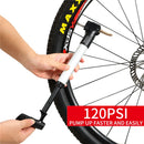 WEST BIKING Mini Portable Bike Pump Inflator Aluminum Alloy Bicycle Tire Pump Ultralight 120 Psi High Pressure Cycling Air Pumps