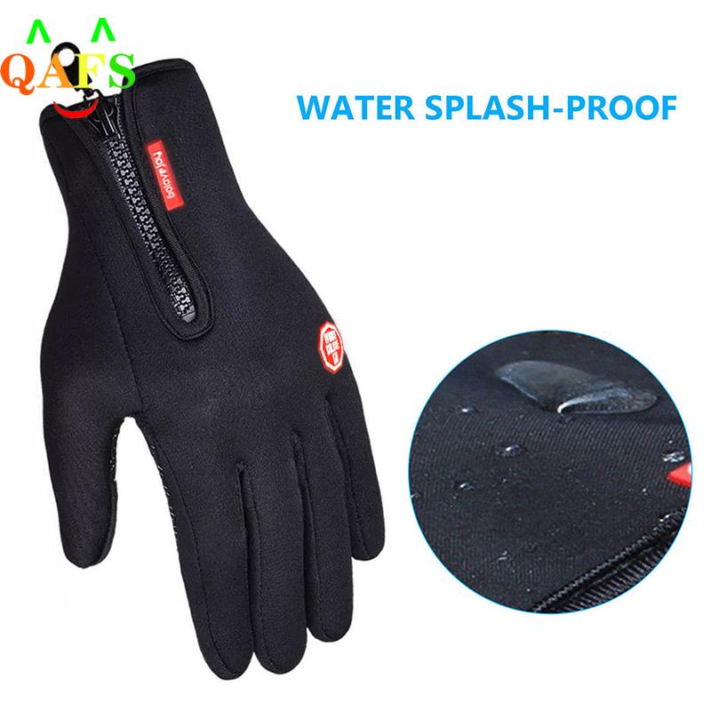 Outdoor Winter Gloves Waterproof Moto Thermal Fleece Lined Resistant Touch Screen Non-slip Motorbike Riding