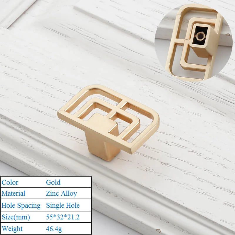 Zinc Alloy New Chinese Modern Style Bedroom Cabinet Furniture Door Handle Imitation Copper Antique Furniture Closet Door Knobs