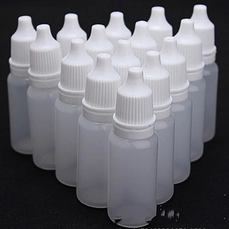 50PC 5ml/10ml/15ml/20ML/30ML/50ML Empty Plastic Squeezable Dropper Bottles Eye Liquid Dropper Refillable Bottle Eye drops bottle