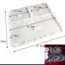 Große Tablett Silikonform Polygon Kristall Epoxidharz Gussformen DIY Handwerk Ton Form Werkzeug Tischdekoration Zubehör