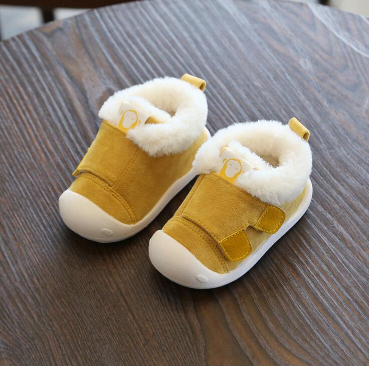 Winter Infant Toddler Boots Warm Plush Baby Girls Boys Snow Boots Outdoor Soft Bottom Non-Slip Child Kids Boots Shoes