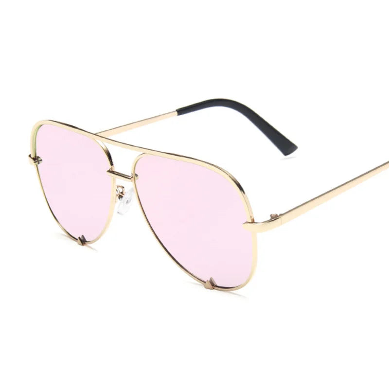 Vintage Aviation Sunglasses Woman Brand Designer Shades Sun Glasses Female Retro Gradient Mirror Fashion Driver Oculos De Sol