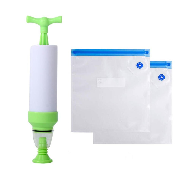 Reusable Vacuum Bags For Freezing Food Storage Seal Bags Fresh Keeping Seal Pack Kitchen Organizer Manual Vacuum Pump Machine