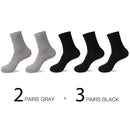 HSS 2023 Hochwertige legere Business-Socken für Herren Sommer Winter Baumwollsocken schnelltrocknend Schwarz Weiß lange Socken Übergröße US7-14