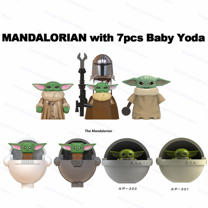 Mandalorians Building Blocks Baby Yodas Bricks Boba Fett Obi-wan Ahsoka Star Stormtroopers Luke Skywalker Wars Action Figure Toy