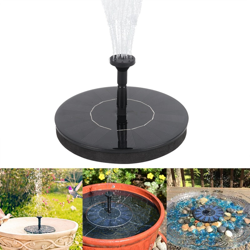 Mini Solar Power Water Fountain Garden Pool Pond Outdoor Bird Bath Floating Water Fountain Pump Patio Landscape Pond Decoration