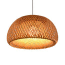 E27 Modern Simple Chandelier Light Rattan Lamp Handmade Bamboo Chandelier Retro Cafe Bar Lounge For Garden Restaurant Bedroom