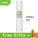 saengQ vacuum bags for food Vacuum Sealer Food Fresh Long Keeping 12+15+20+25+30cm*500cm Rolls/Lot bags for vacuum packer