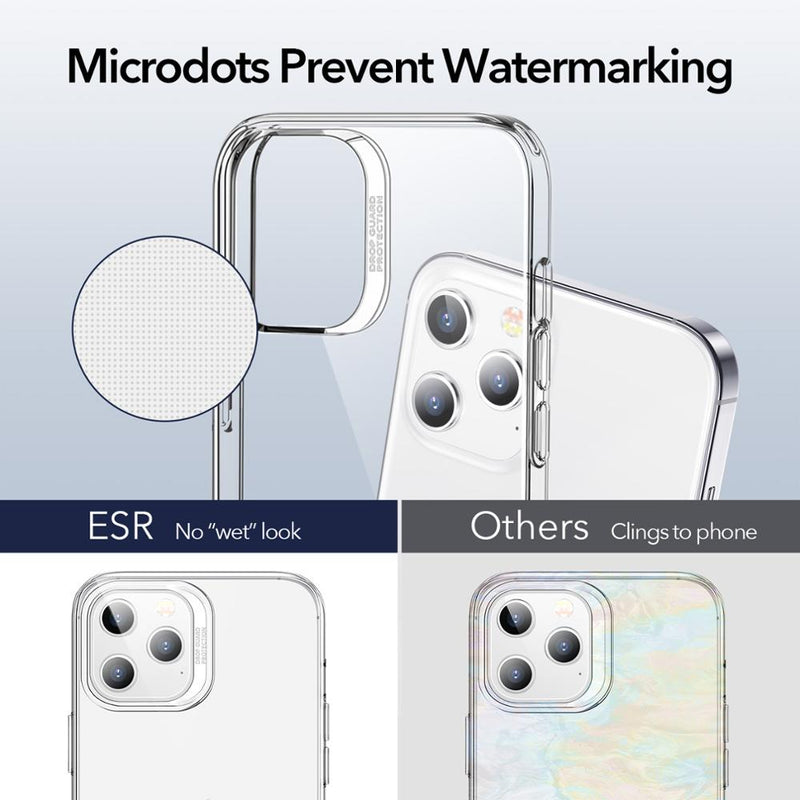 ESR for iPhone 12Pro Max Case Transparent Metal Kickstand for iPhone 13 Pro Max Clear Case for iPhone 12  Shockproof Funda Coque