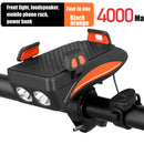 4in1 Bicycle Light USB Charging Lighting Cycling Phone Holders & LED Headlight Horn Bell MTB Power Bank for Bike Accessories