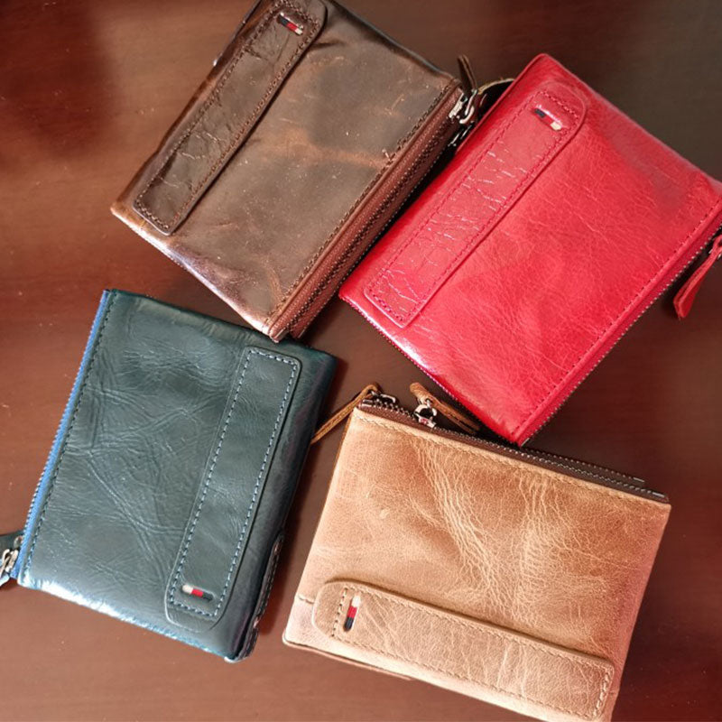 Hot!!! Genuine Leather Women Wallet Purses Coin Purse Female Small Portomonee Bifold Rfid Wallet Lady Purse For Men Money Bag