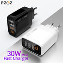 PZOZ USB Typ C Ladegerät 30W Schnellladung QC 3.0 PD 20W Quick Charge LED-Anzeige für iPhone 14 13 12 Pro Max Plus Samsung Xiaomi