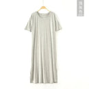Plus size Fashion Summer Night Dress Women Nightgowns Sleepwear Women's Sleepshirts Modal Cotton Candy Color Ladies Nightwear