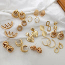 AENSOA Fashion Statement-Ohrringe aus Metall 2022 Goldfarbene geometrische Ohrringe für Damen Hängende Ohrringe Einfacher Party-Schmuck