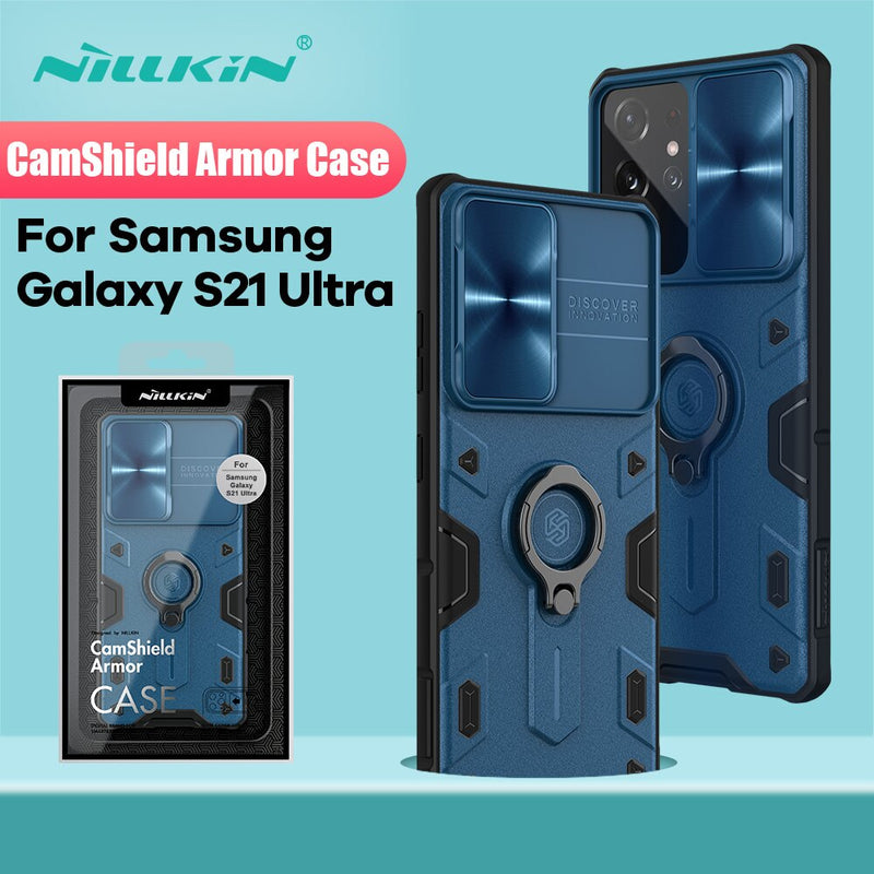 For Samsung Galaxy S21Ultra Case NILLKIN CamShield Case Slide Camera Protection Back Cover For Samsung Galaxy S22 Ultra