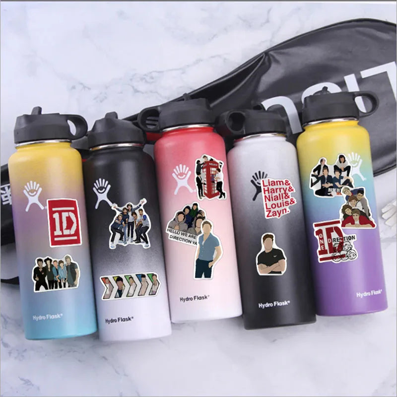 10/30/50/100pcs  Idol Popularity Onedirection Band Graffiti Waterproof Skateboard Travel Suitcase Phone Laptop Luggage Stickers