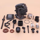 34mm Cylinder Piston Kit For Chinese 2500 25cc Fuel Oil Filter Hose Pipe Buffer Cap Seal Small Chainsaw