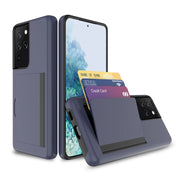 Candy Color Card Slots Cover Business Case For Samsung Galaxy S21 Ultra S20 FE Note 20 S10 Plus 5G Cover For S21+ Note 10 plus