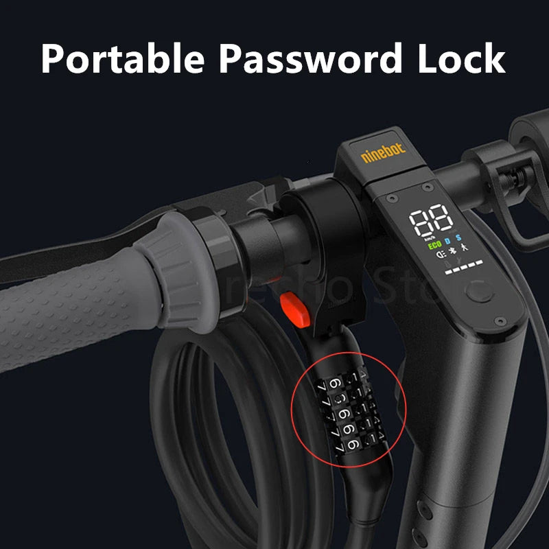 Original Digital Code Lock Padlock Security Safe Lock for Ninebot by Segway MAX G2 F2 Pro G30P G30D G2E Kickscooter Skateboard