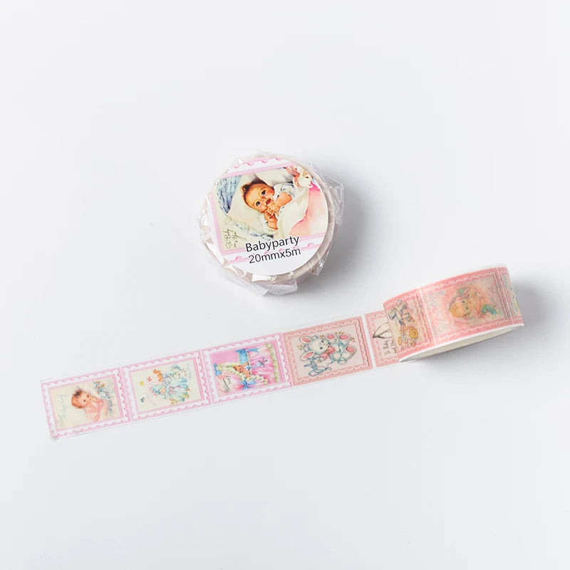 1pcs/1lot Washi Masking Tapes Easter party animals Decorative Adhesive Scrapbooking DIY Paper Japanese Stickers 5M