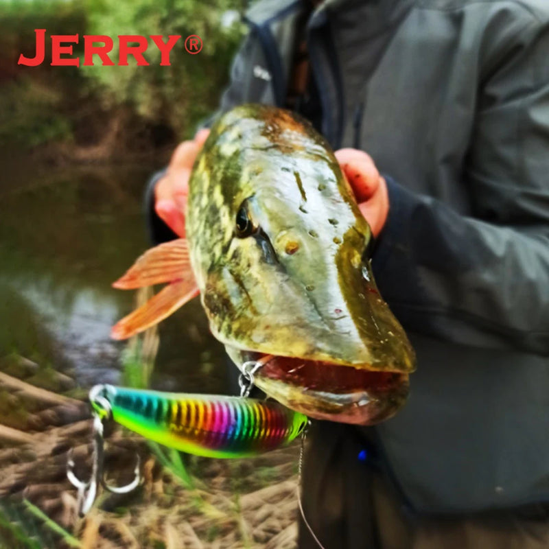 Jerry Arrow Sinking Minnow Fishing Lure Freshwater Saltwater Baits For Bass Pike 9cm UV Color Rattling Hard Baits