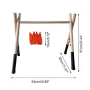 1Set Nordic Style Baby Gym Play Nursery Sensory Ring-pull Toy Wooden Frame Infant Room Toddler Clothes Rack Gift Kids Decor