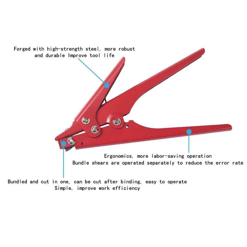 HS-600A/HS-519 Fastening Cutting Tool Special For Cable Zip Tie Gun For Nylon Cable Tie Width 2.4-4.8mm 2.4-9mm