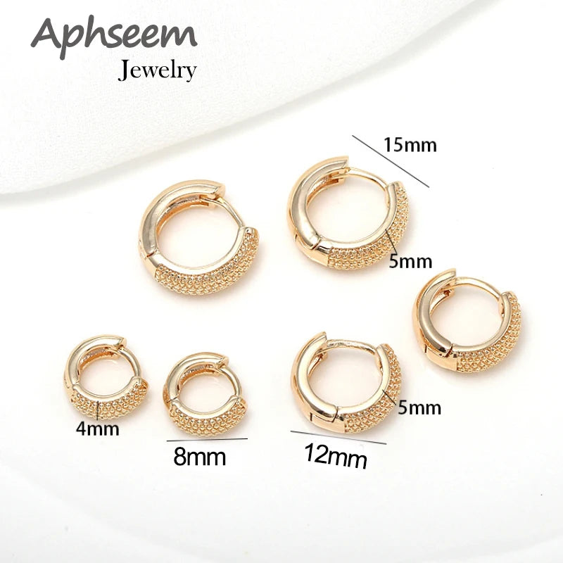 Trendy Gold Color Prevent Allergy Mini Hoop Earrings For Women Simple Ear Buckle New Circle Earrings Jewelry Accessories