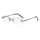 ZIROSAT 58127 Titanium Alloy Glasses Frame 2021 New Men Rimless Prescription Square Eyeglasses Myopia Optical Eyewear