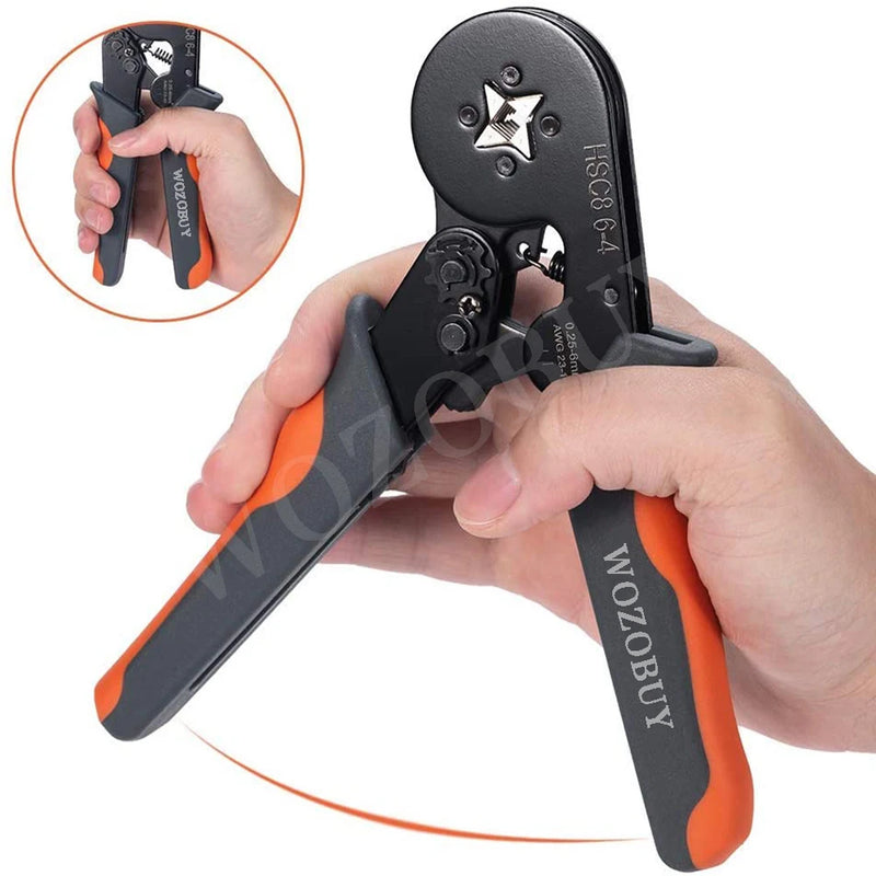Crimper Plier Set, Self-Adjustable Ratchet Wire Crimping Tool with 2000 Wire Terminal Crimp Connectors and Wire End Ferrule