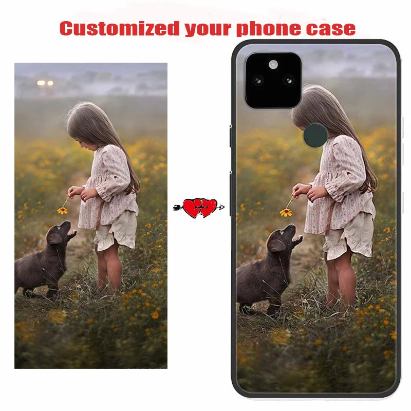 DIY Customized Soft Silicone Personaliz Phone Cases For Google Pixel 5A 4A 5G 3A 6A 6 Pro Cover For Google Pixel 5 4 3 2 Xl Case