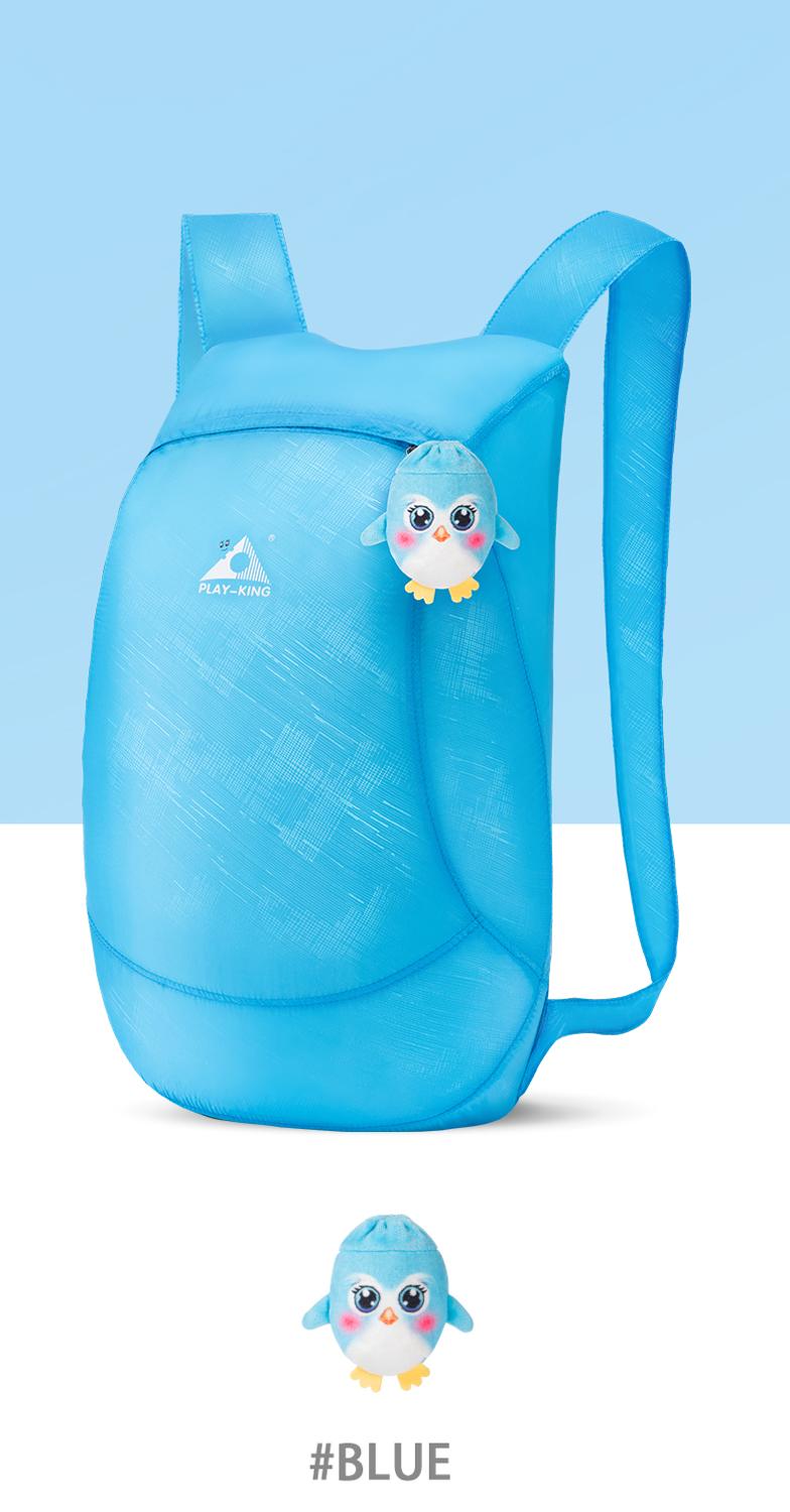 PLAYKING Lightweight Nylon Foldable Backpack Waterproof Mini bag Travel Backpack Women small Bag Folding shopping school bag
